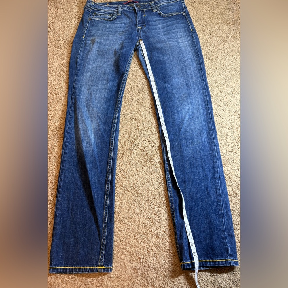 Vigoss Women’s 11 Blue Denim Jeans Low Rise Straight‎ Leg - Picture 7 of 10